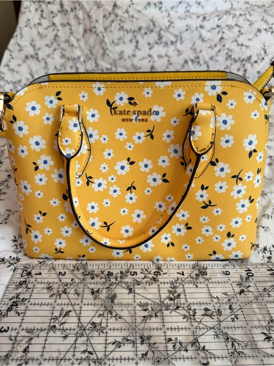 kate spade Handbags - Kate Spade Yellow Darcy Satchel Ditsy Floral